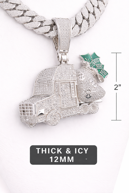 Iced Money Truck Cuban Link Chain