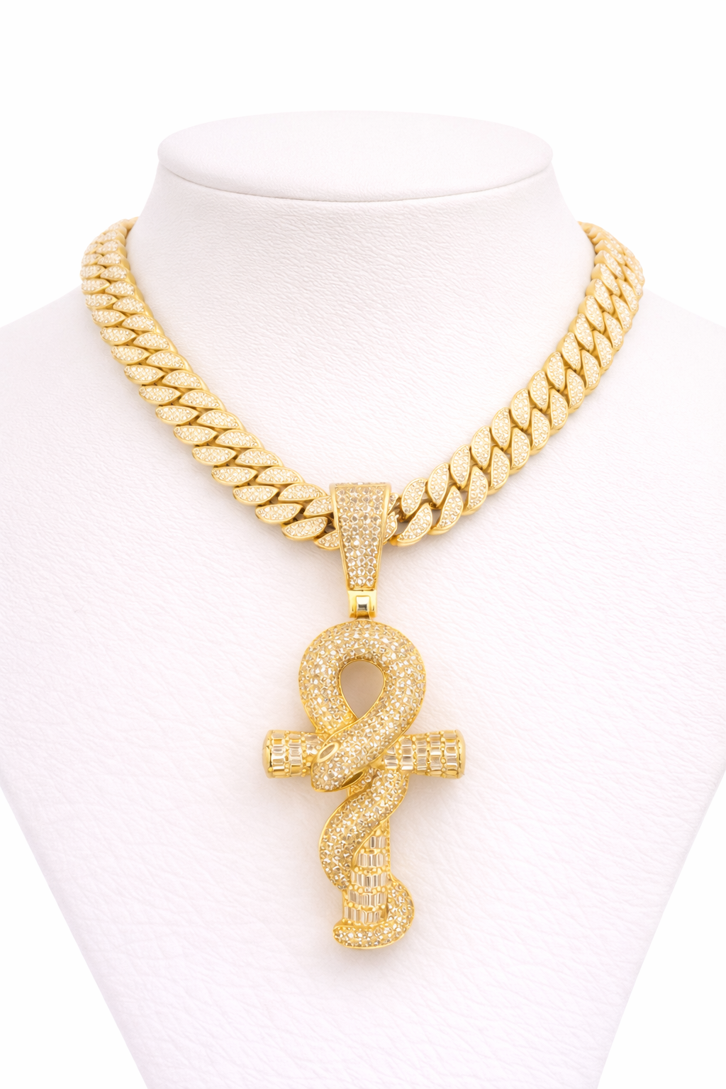 Ankh of Eternity Iced Chain